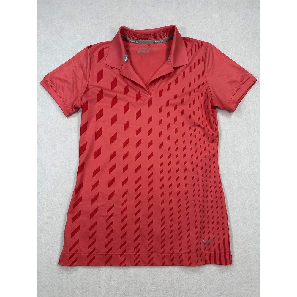 Nike Golf Dri-Fit Shirt Women's XS Tour Performance Polo Red